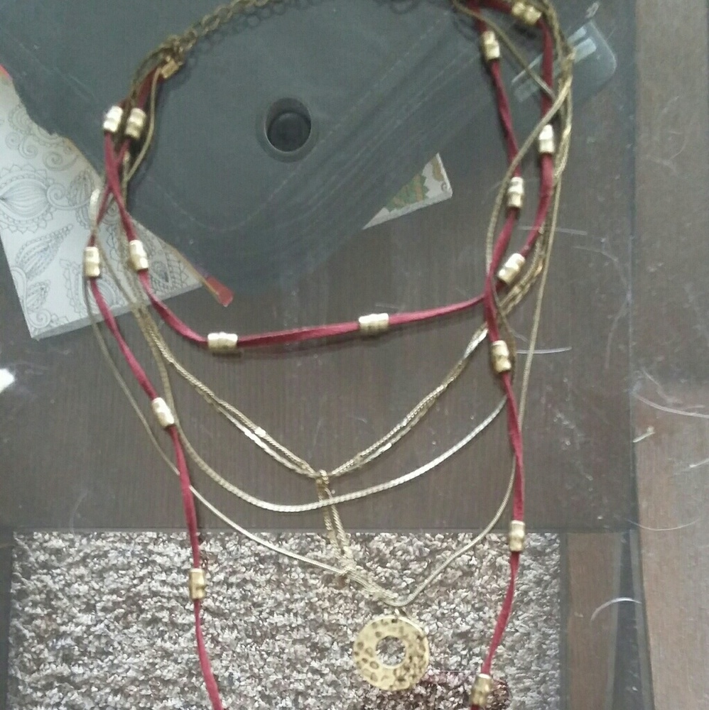 layered free people boho necklace